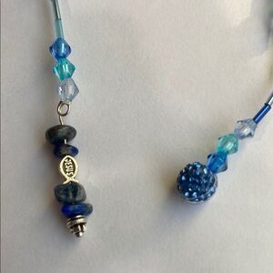 Blue Beaded bookmark